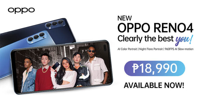 The newest OPPO Reno4 now available!